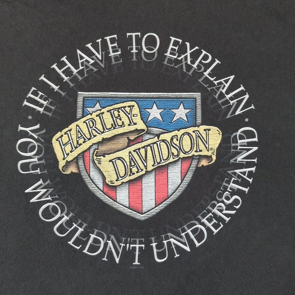Harley Davidson T Shirt Mens XL Mankato MN Black Graphic Tee 2004